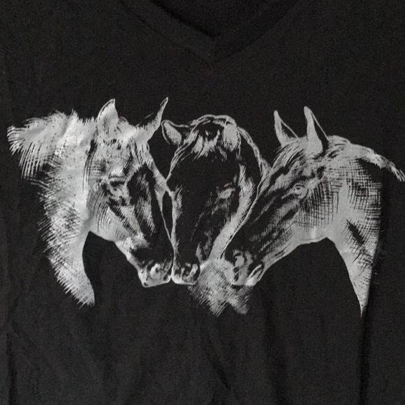 Genuine Equestrian Ranch Western Horse graphic tee - Picture 2 of 6